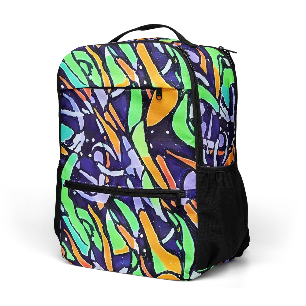 Night Garden on Utility Backpack — Left Front