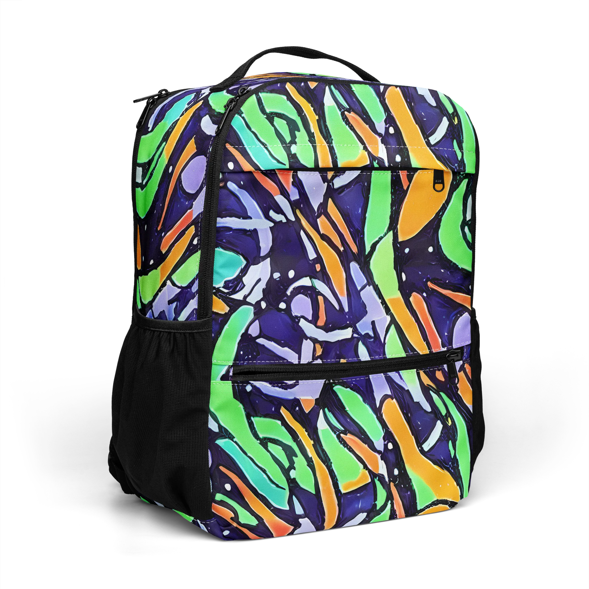 Night Garden on Utility Backpack — Right Front