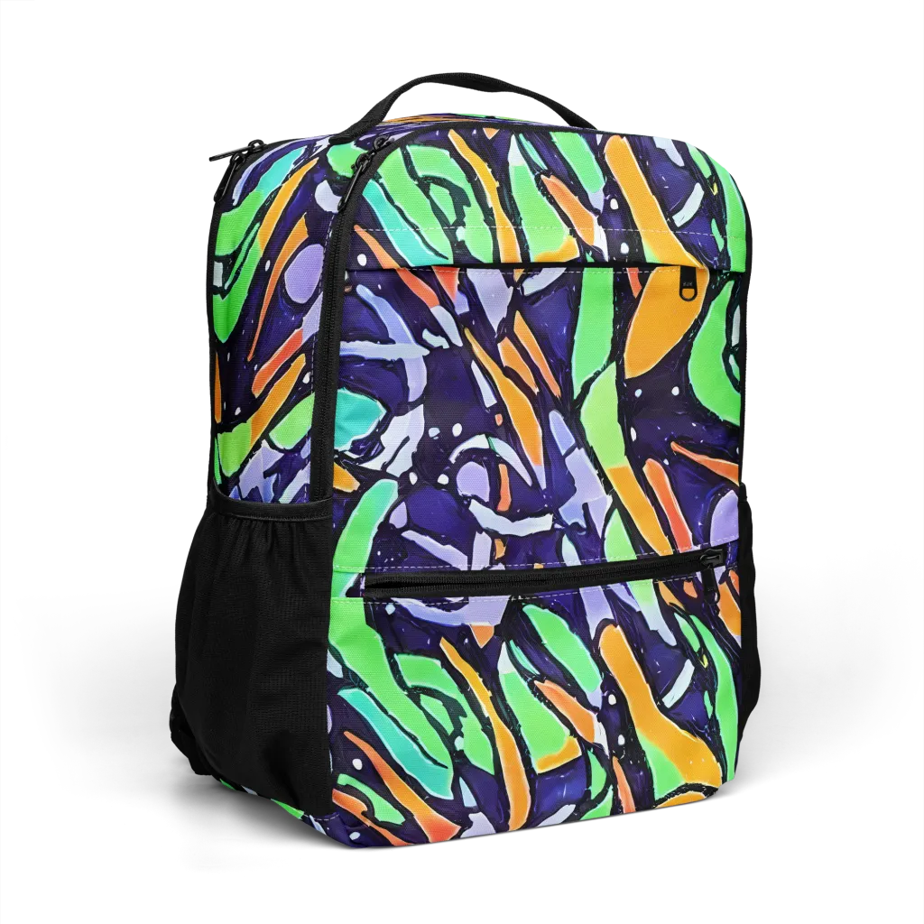 Night Garden on Utility Backpack — Right Front