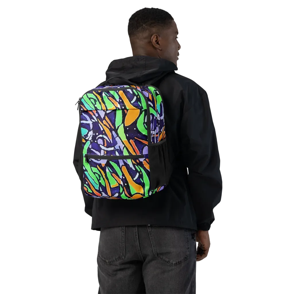 Night Garden on Utility Backpack — Back