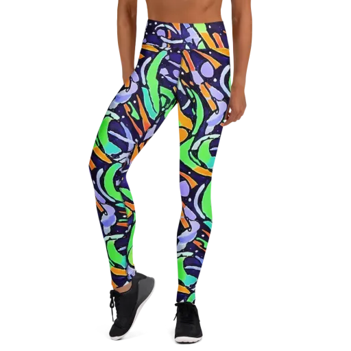 Night Garden on a Yoga Leggings