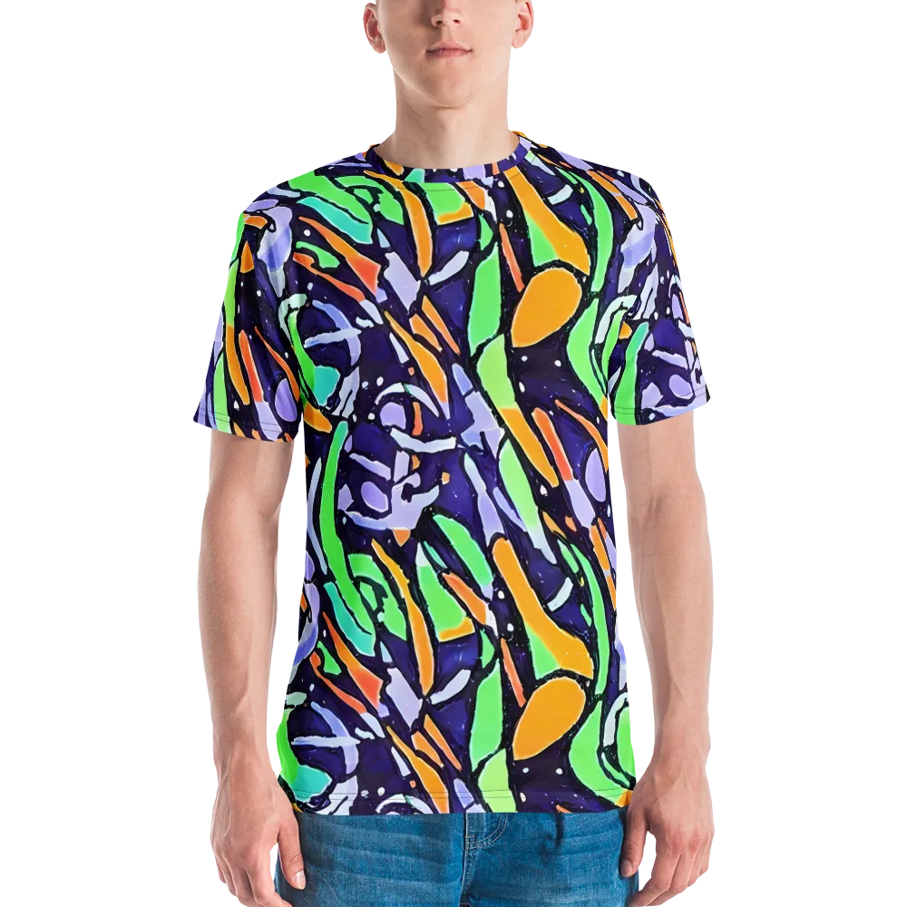 Night Garden on Men's Crew Neck T-Shirt — Front