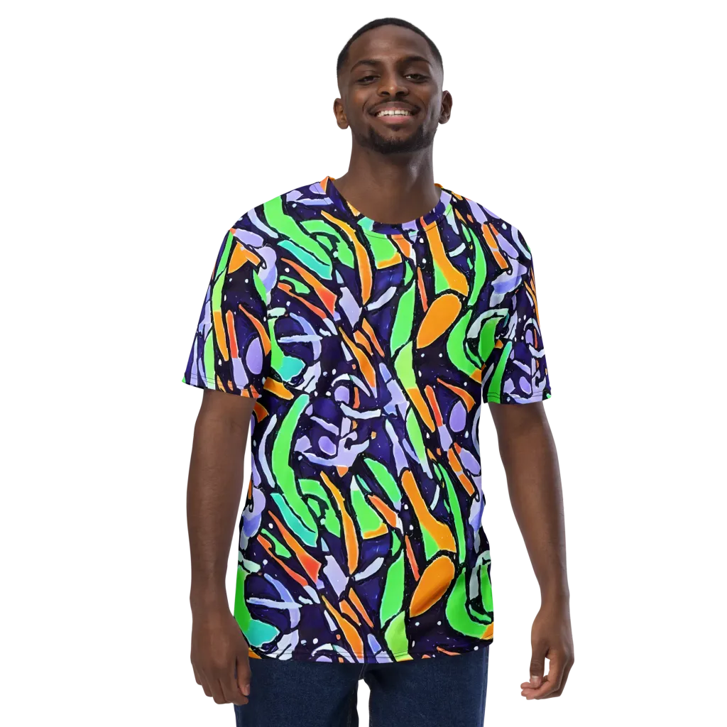 Night Garden on Men's Crew Neck T-Shirt — Front