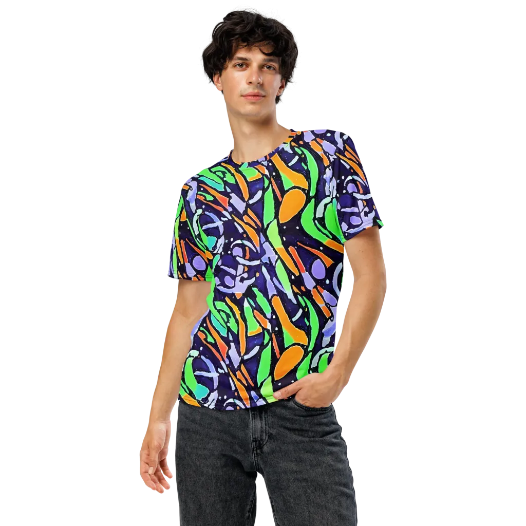 Night Garden on Men's Crew Neck T-Shirt — Front
