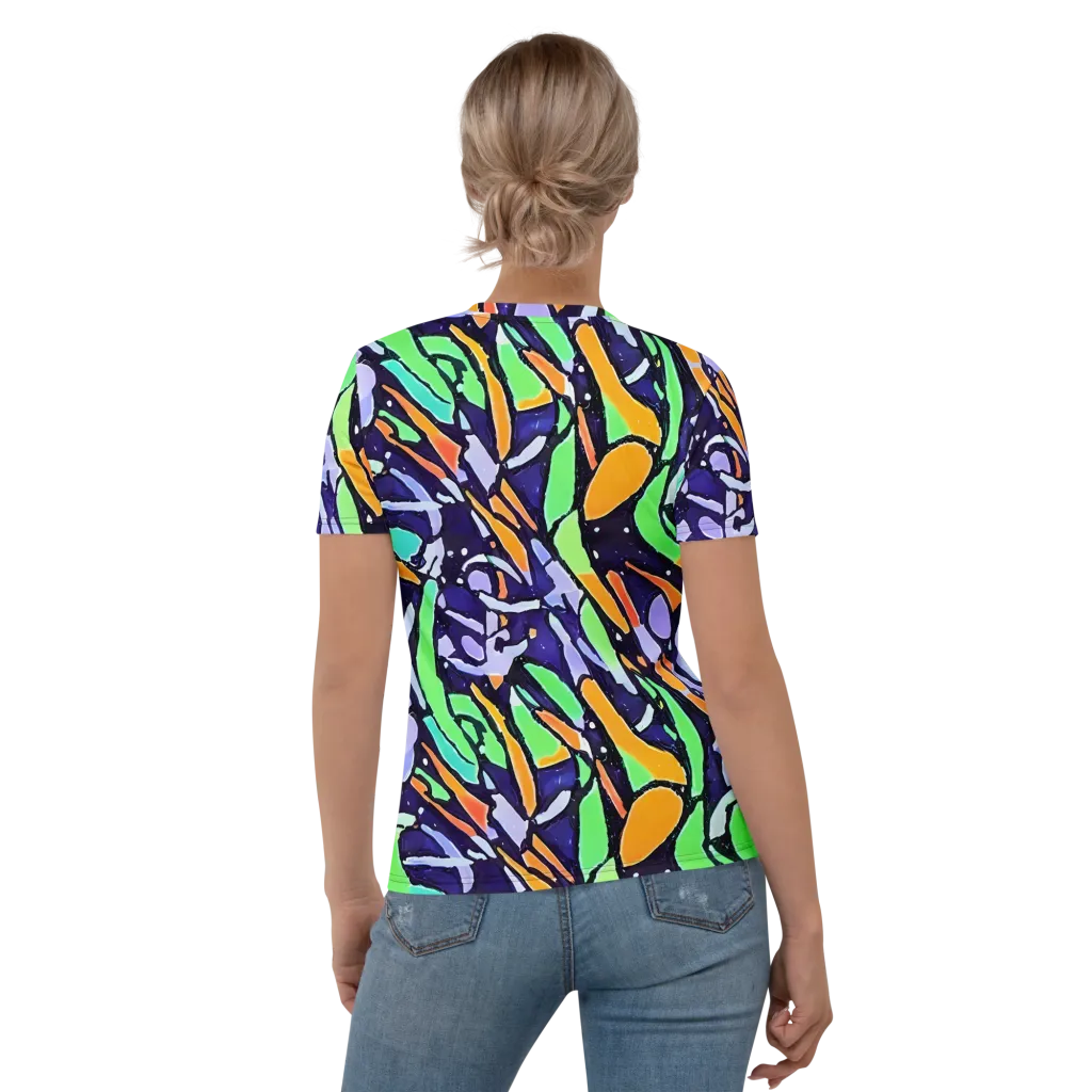Night Garden on Women's Crew Neck T-Shirt — Back