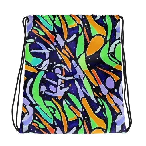 Night Garden on a Drawstring Bag