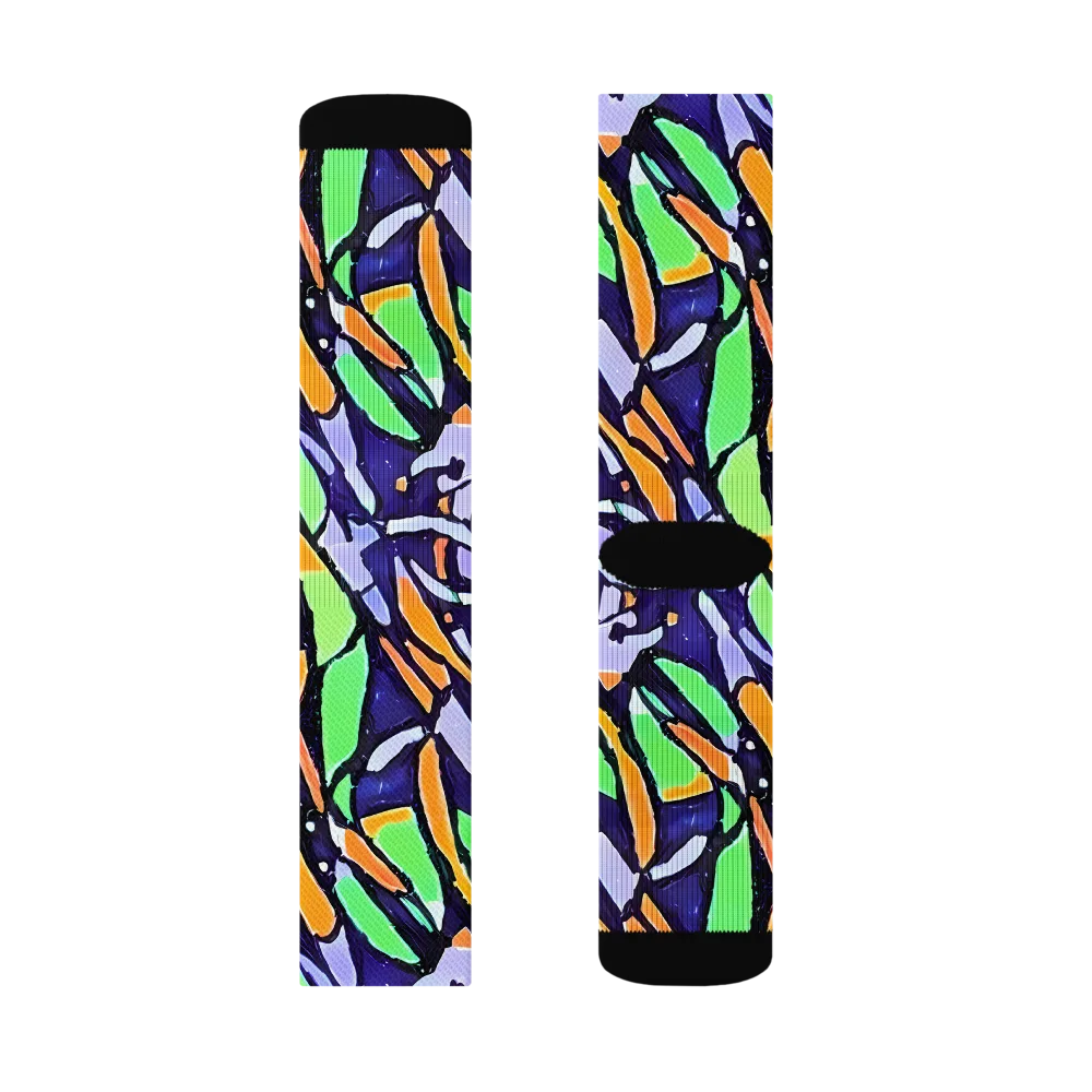 Night Garden on Socks — Right Sock