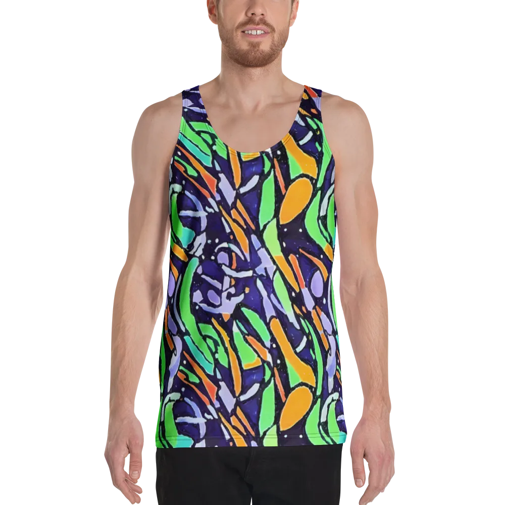 Night Garden on Men's Tank Top — Front