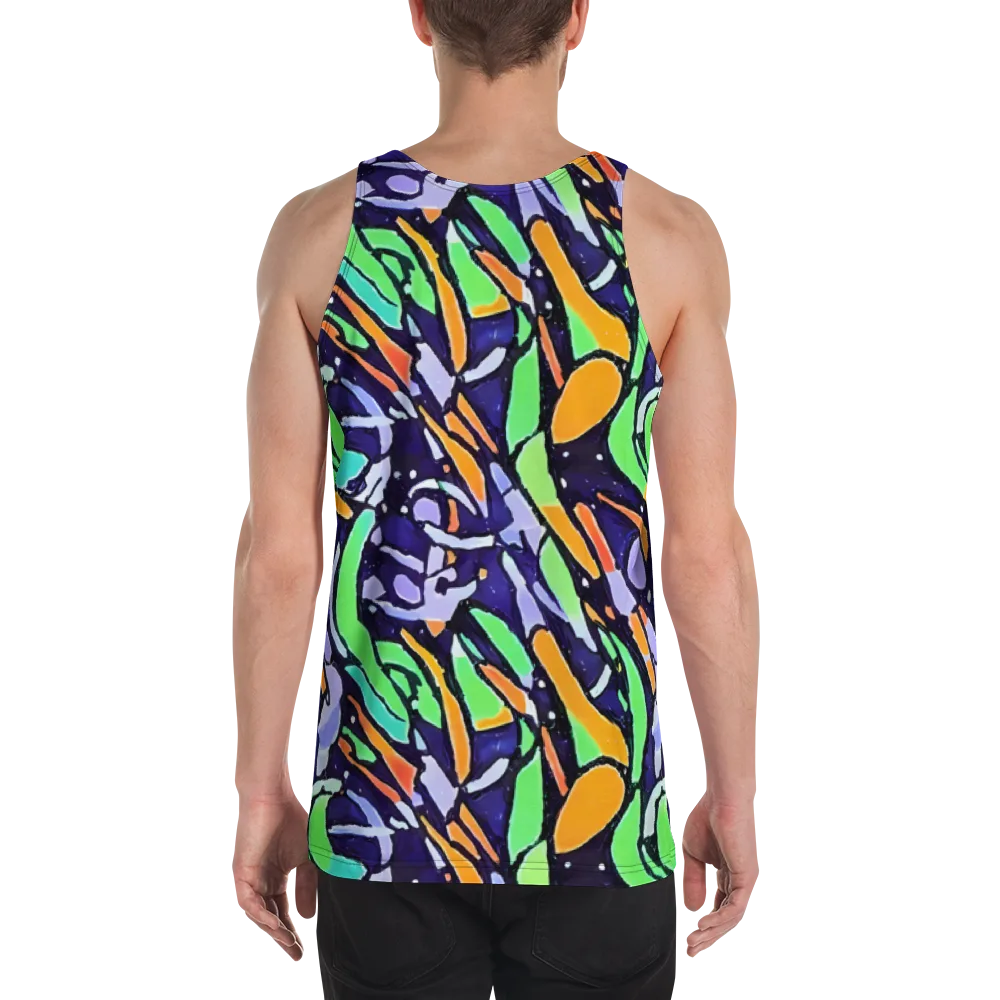 Night Garden on Men's Tank Top — Back