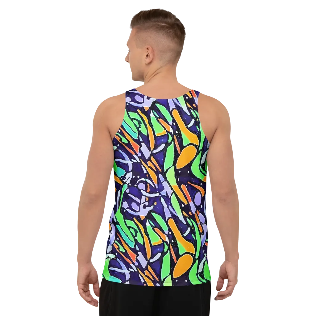 Night Garden on Men's Tank Top — Back