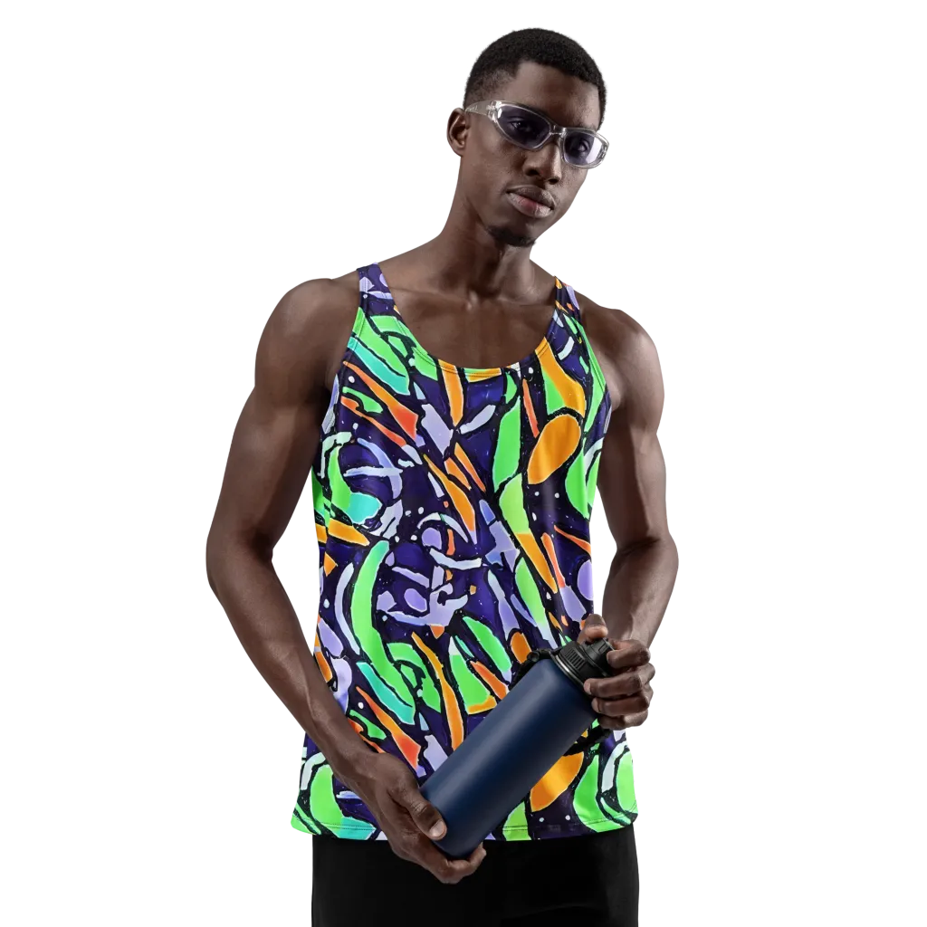 Night Garden on Men's Tank Top — Front