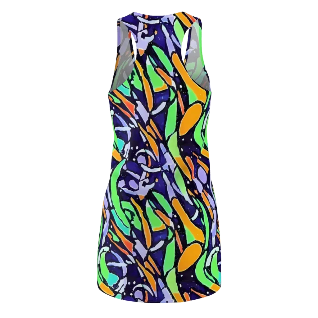 Night Garden on Racerback Dress — Back