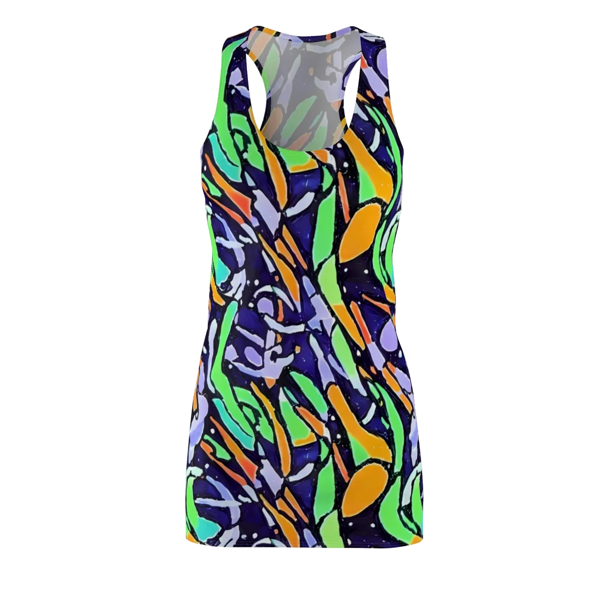 Night Garden on Racerback Dress — Front