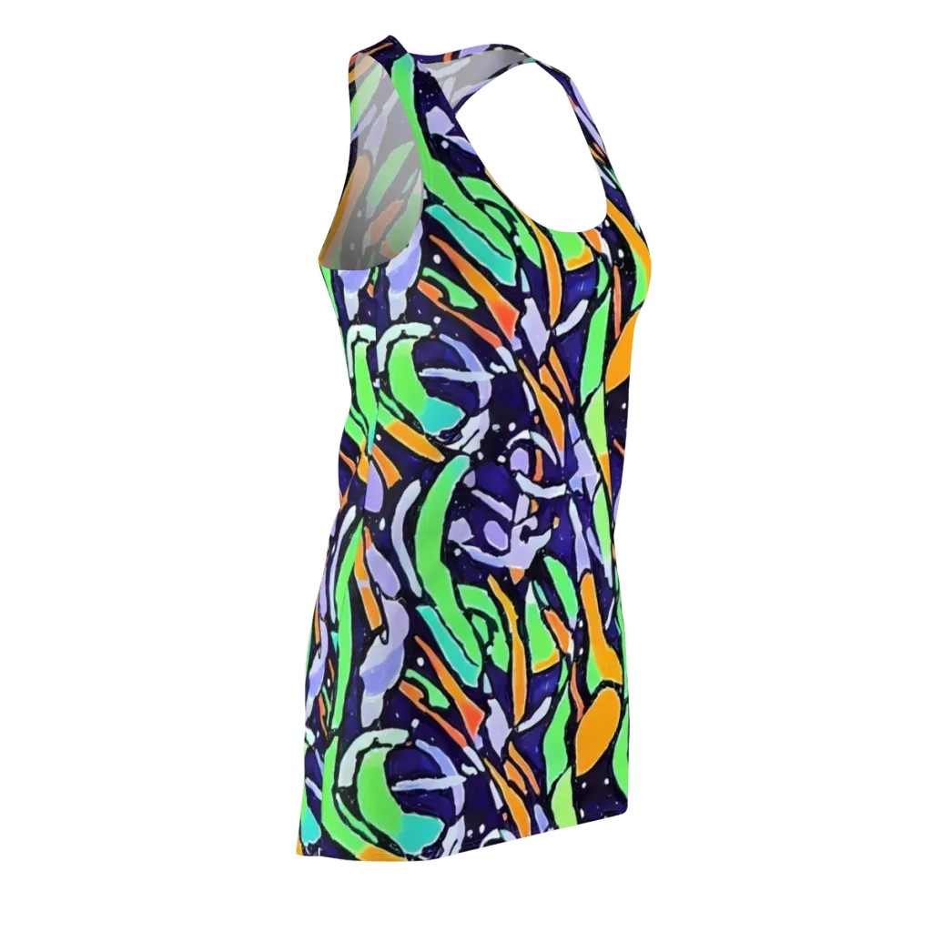 Night Garden on Racerback Dress — Front Side