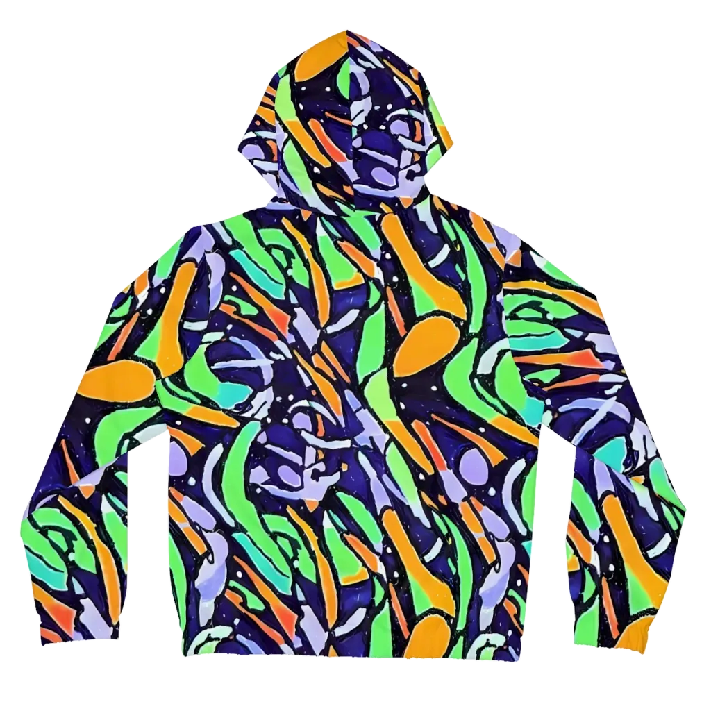 Night Garden on Women's Full-Zip Hoodie — Back