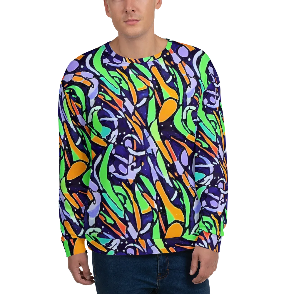 Night Garden on Sweatshirt — Front