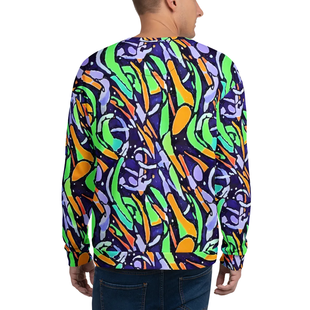 Night Garden on Sweatshirt — Back