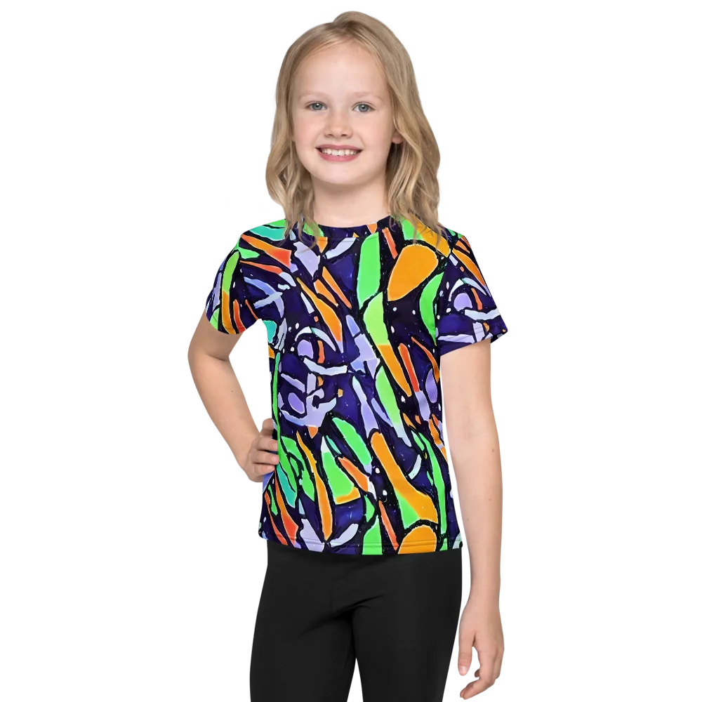 Night Garden on Kids Crew Neck T-Shirt — Front