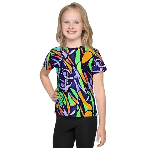 Night Garden on a Kids Crew Neck T-Shirt