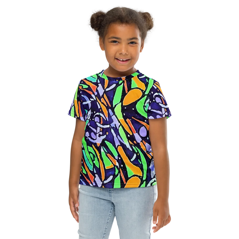 Night Garden on Kids Crew Neck T-Shirt — Front