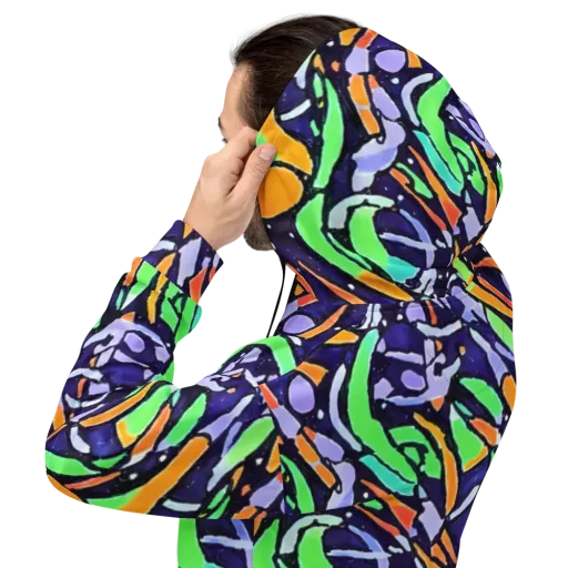 Night Garden on a Hoodie