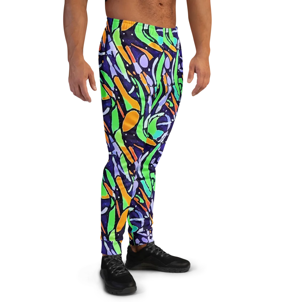 Night Garden on Men's Joggers — Right
