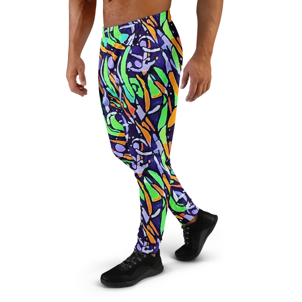 Night Garden on Men's Joggers — Left