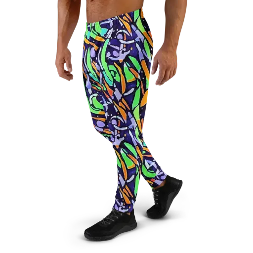 Night Garden on a Men's Joggers