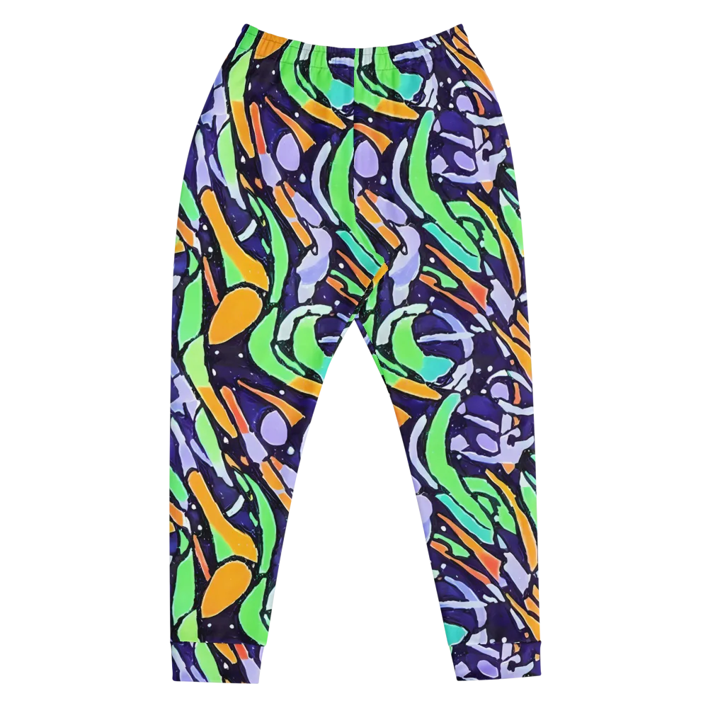Night Garden on Men's Joggers — Front