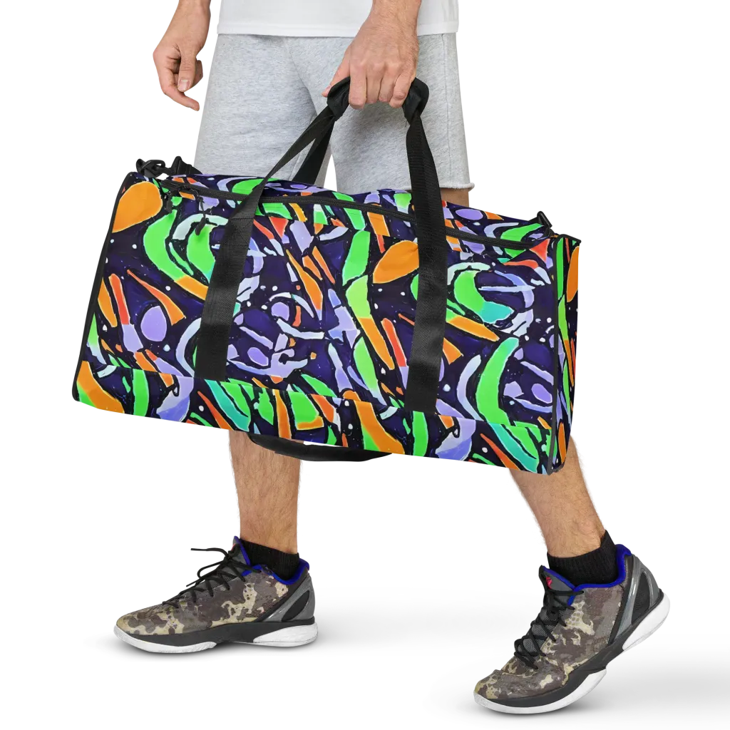 Night Garden on Duffle Bag — Front