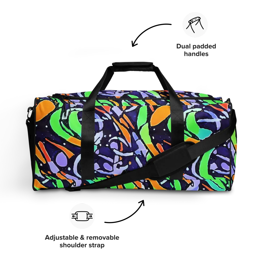 Night Garden on Duffle Bag — Front