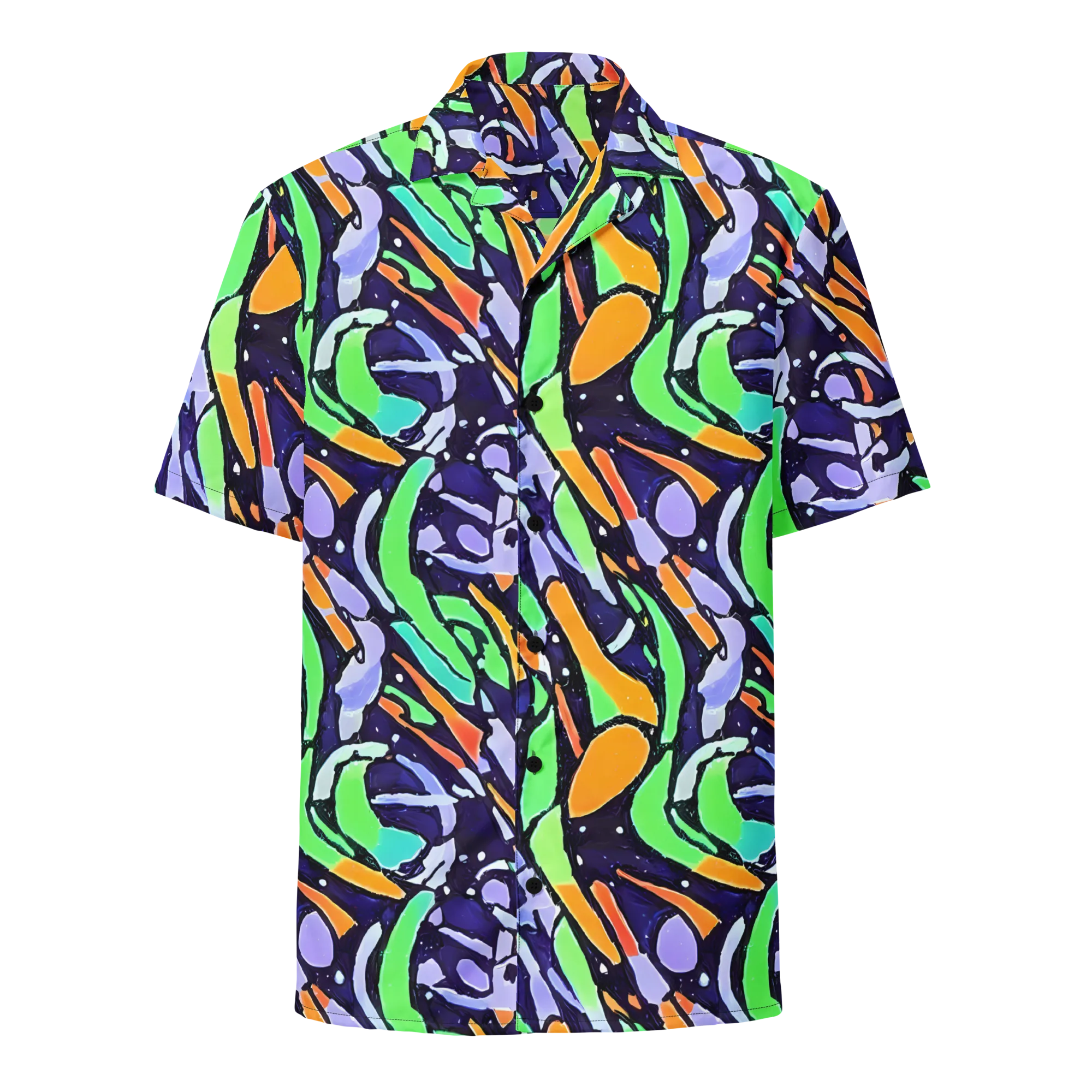 Night Garden on Button Shirt — Front