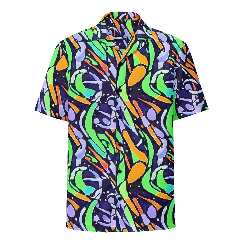 Night Garden on Button Shirt — Front