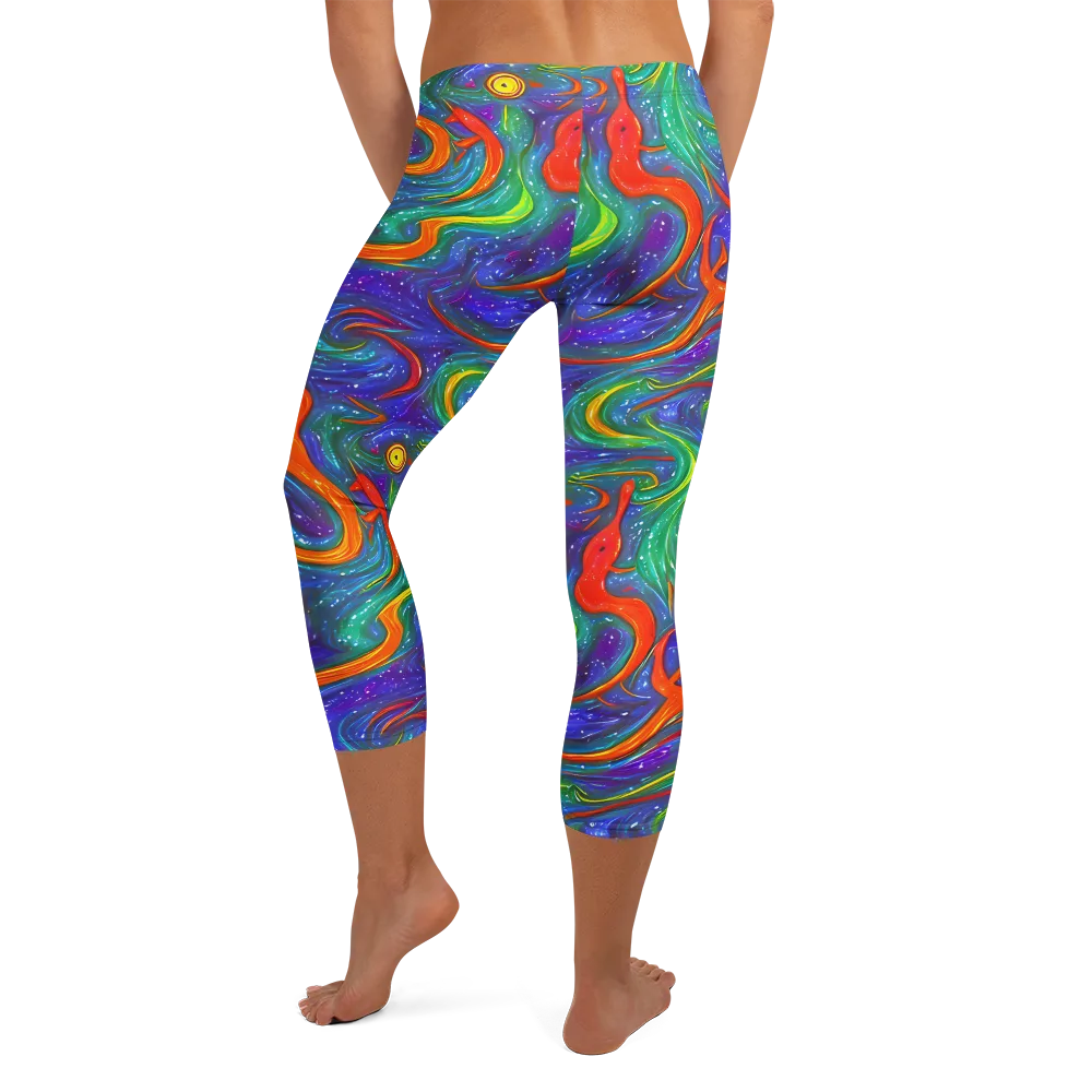 Prism Wake on Capri Leggings — Back
