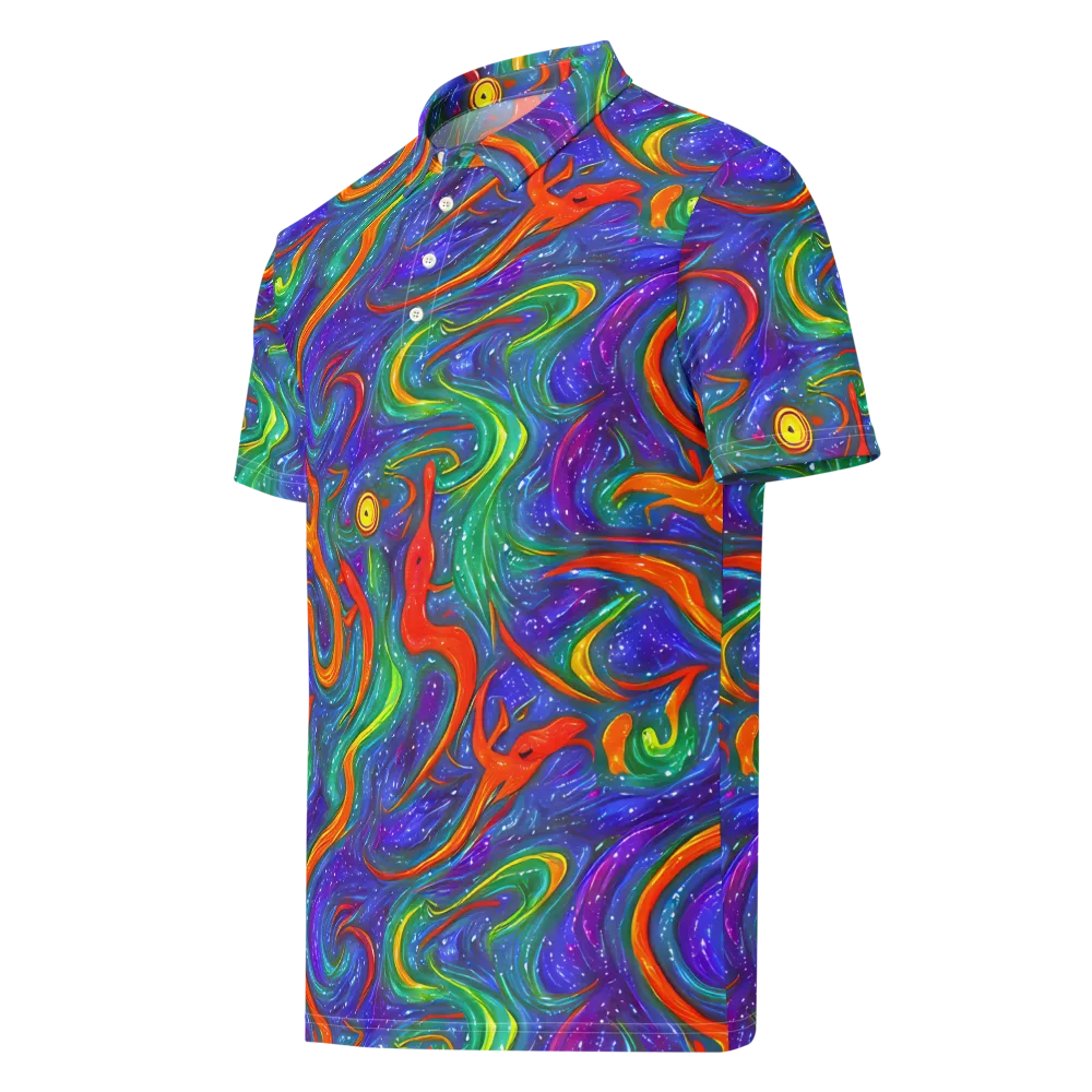 Prism Wake on Men's Slim Fit Polo Shirt — Left Front