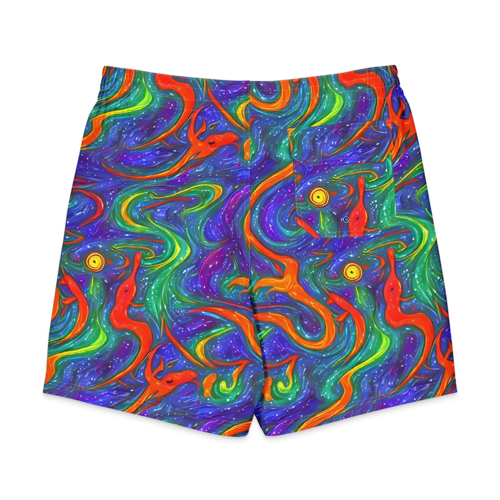 Prism Wake on Men's Board Shorts — Back