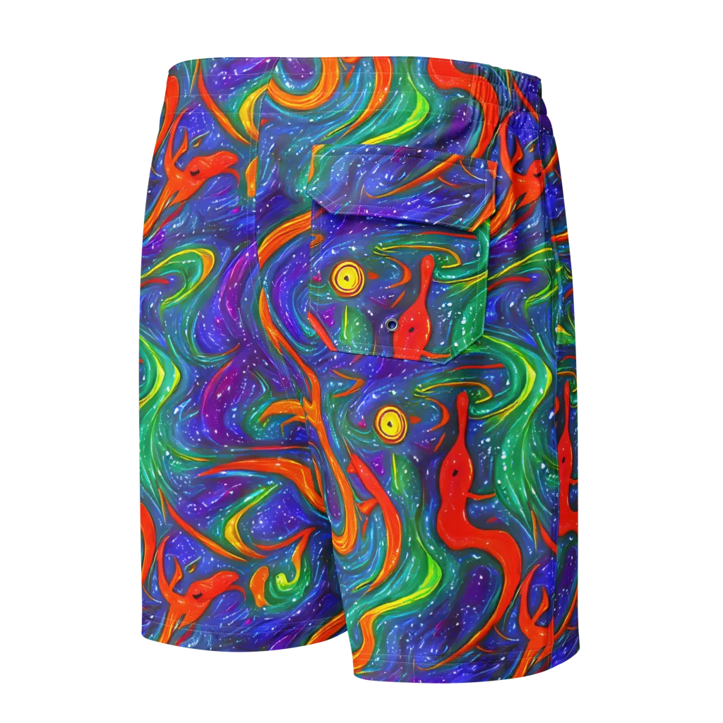Prism Wake on Men's Board Shorts — Back
