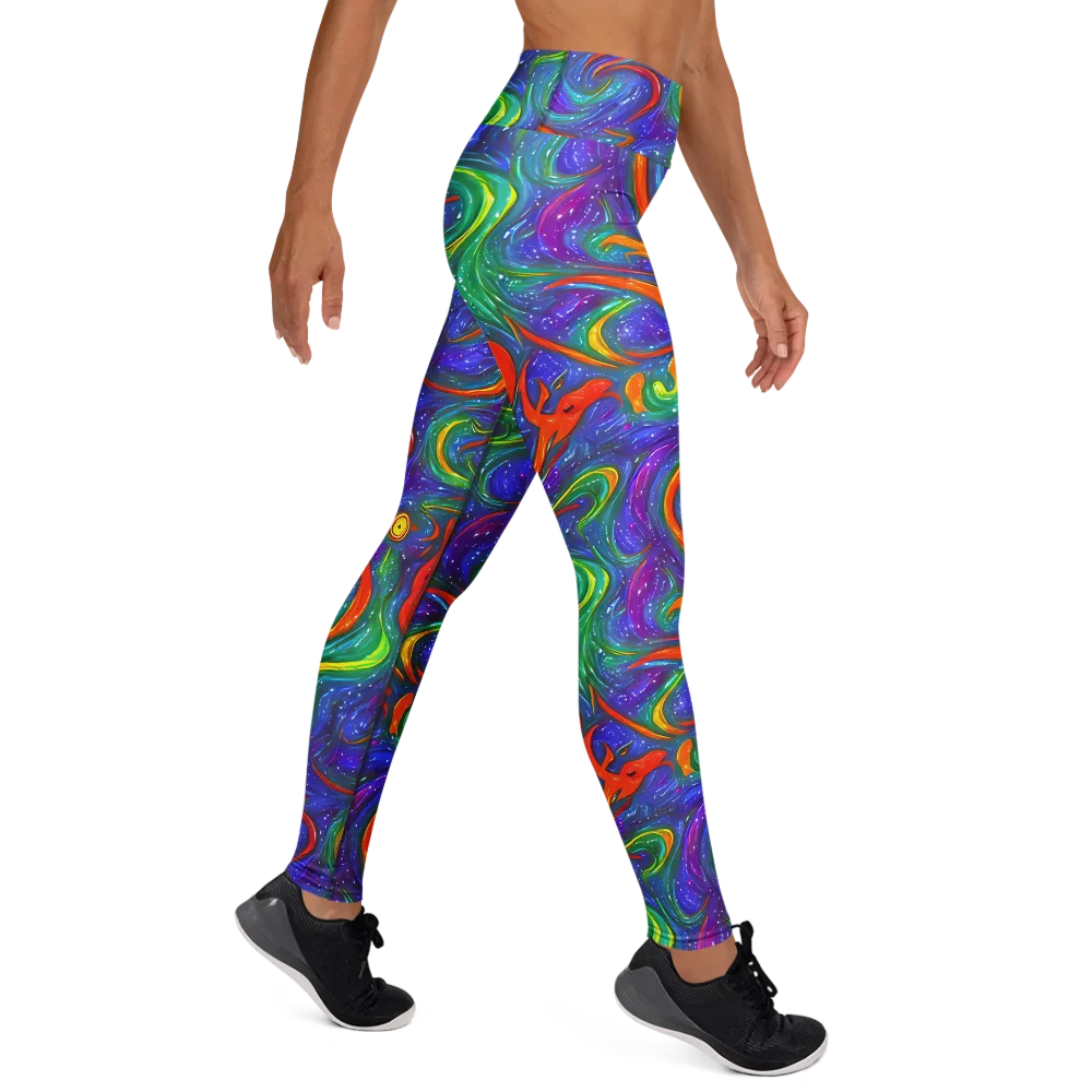Prism Wake on Yoga Leggings — Right
