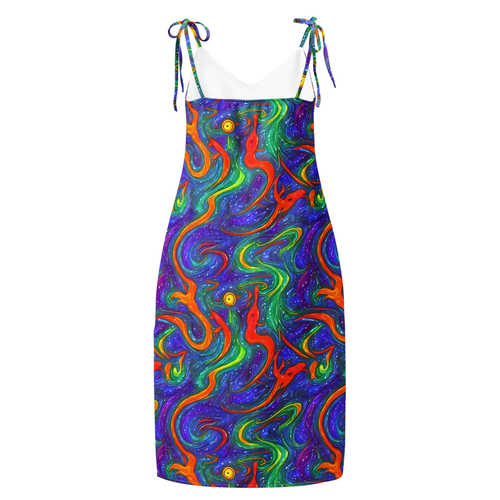 Prism Wake on Slip Dress — Back