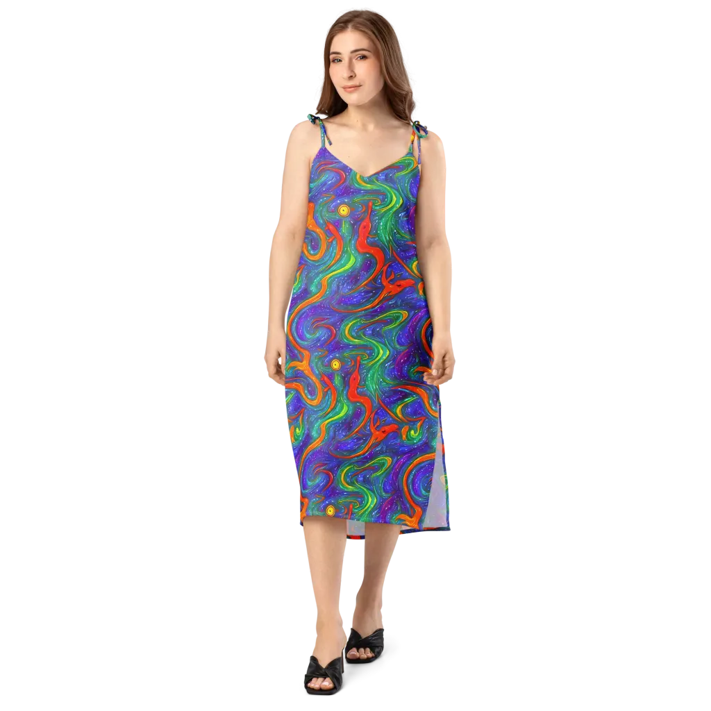 Prism Wake on Slip Dress — Front