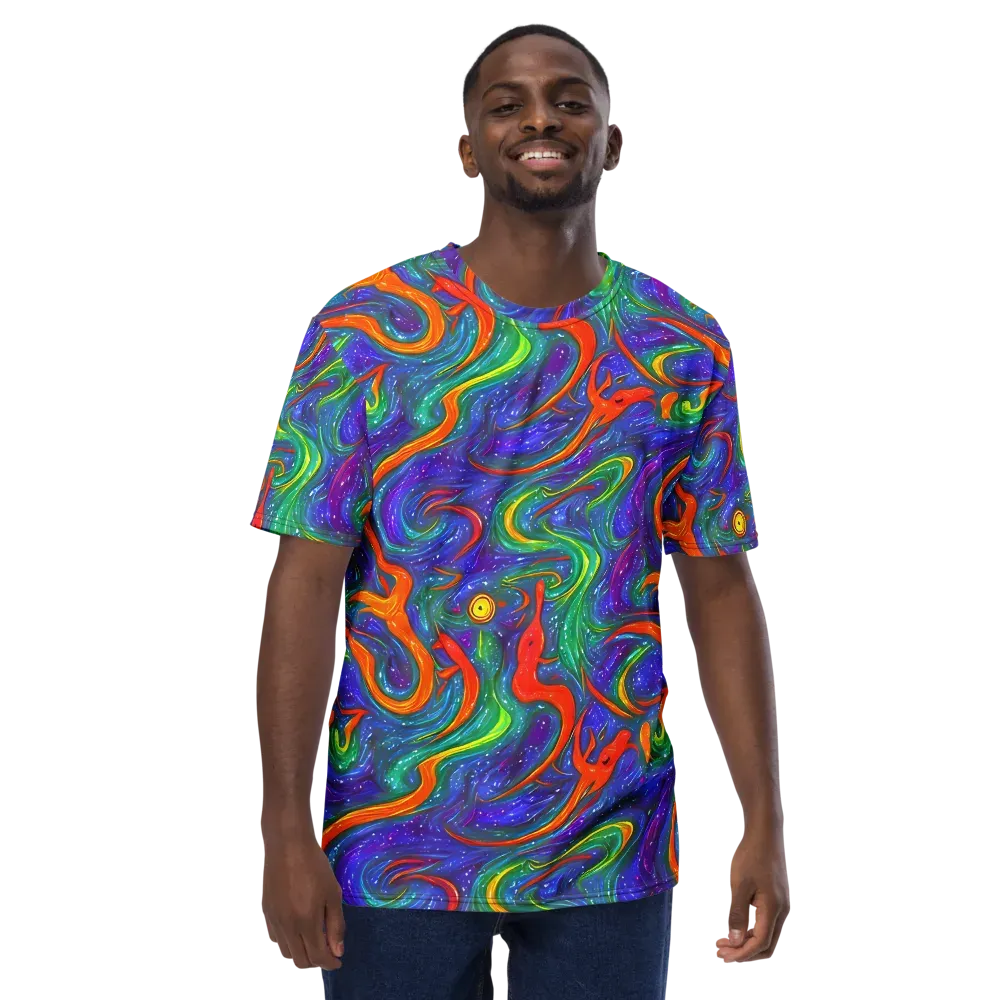Prism Wake on Men's Crew Neck T-Shirt — Front