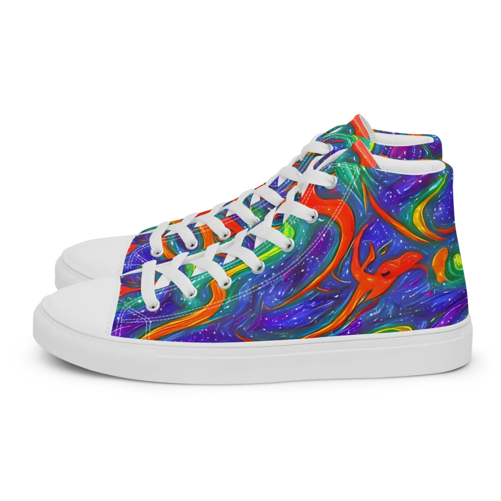 Prism Wake on Men's High Top Canvas Shoes — Left