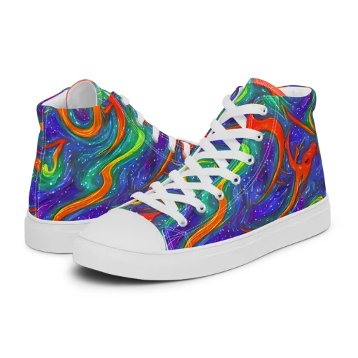 Prism Wake on a Men's High Top Canvas Shoes
