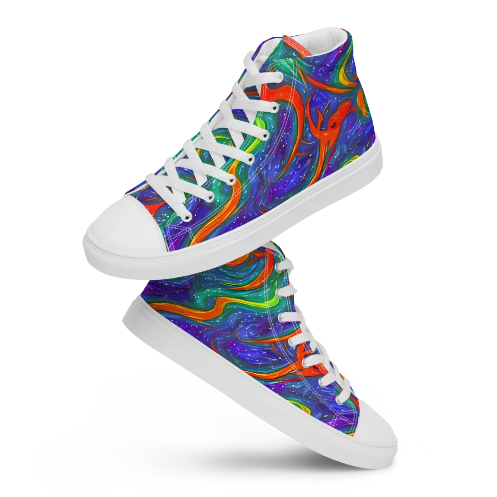 Prism Wake on Men's High Top Canvas Shoes — Front