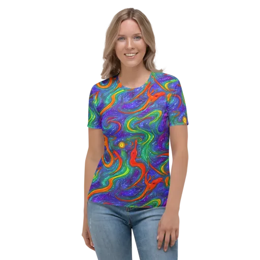 Prism Wake on a Women's Crew Neck T-Shirt