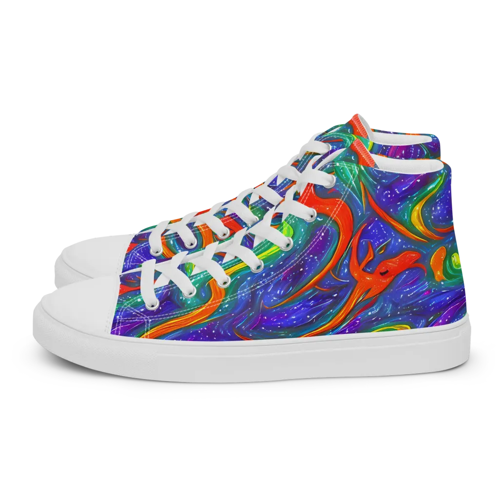 Prism Wake on Women's High Top Canvas Shoes — Left