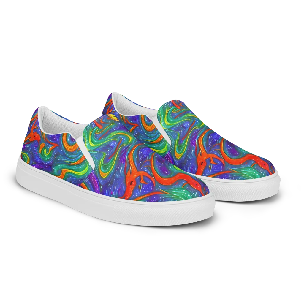 Prism Wake on Men's Slip-On Canvas Shoes — Right Front