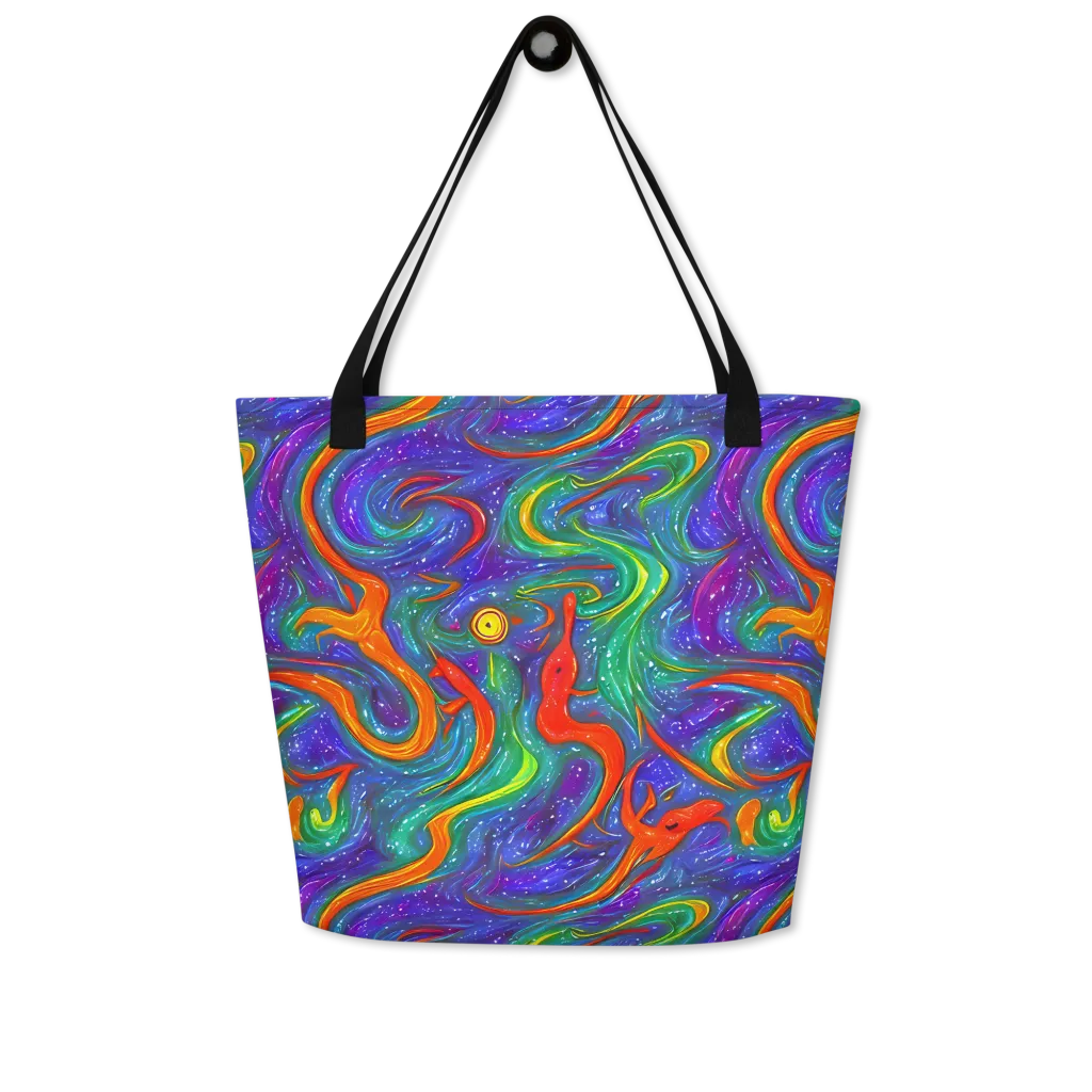 Prism Wake on Large Tote Bag W/ Pocket — Front