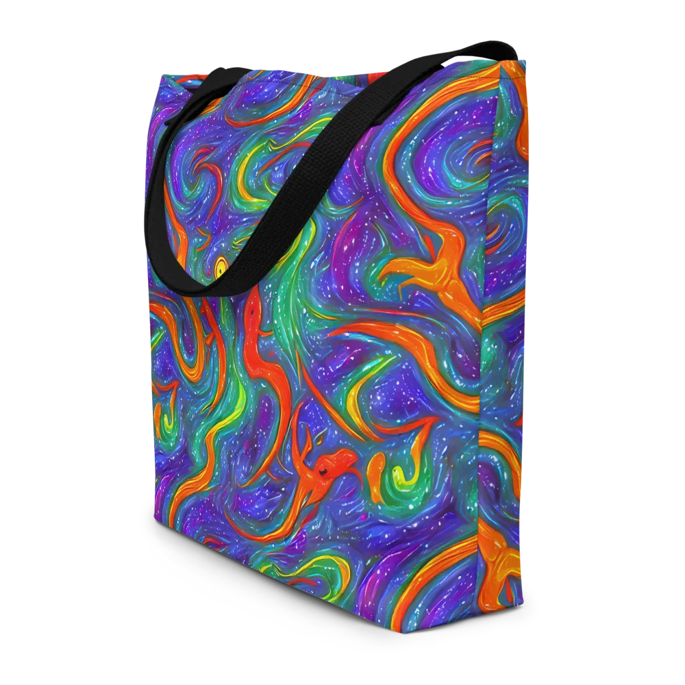 Prism Wake on Large Tote Bag W/ Pocket — Front