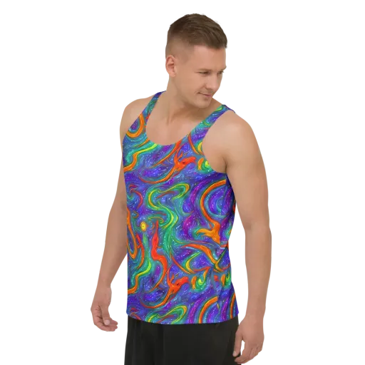 Prism Wake on a Men's Tank Top